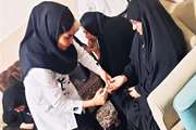 ارائه خدمات پزشکی و پرستاری به میهمانان در شب مراسم بدرقه و تشییع رهبر شهید در مصلای چهاردانگه